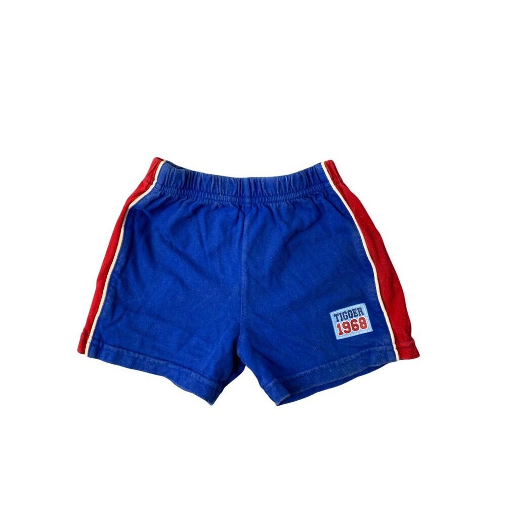 Vintage Disney Boys Infant Baby Size 12 months Red Blue Pull On Shorts Tigger Pa